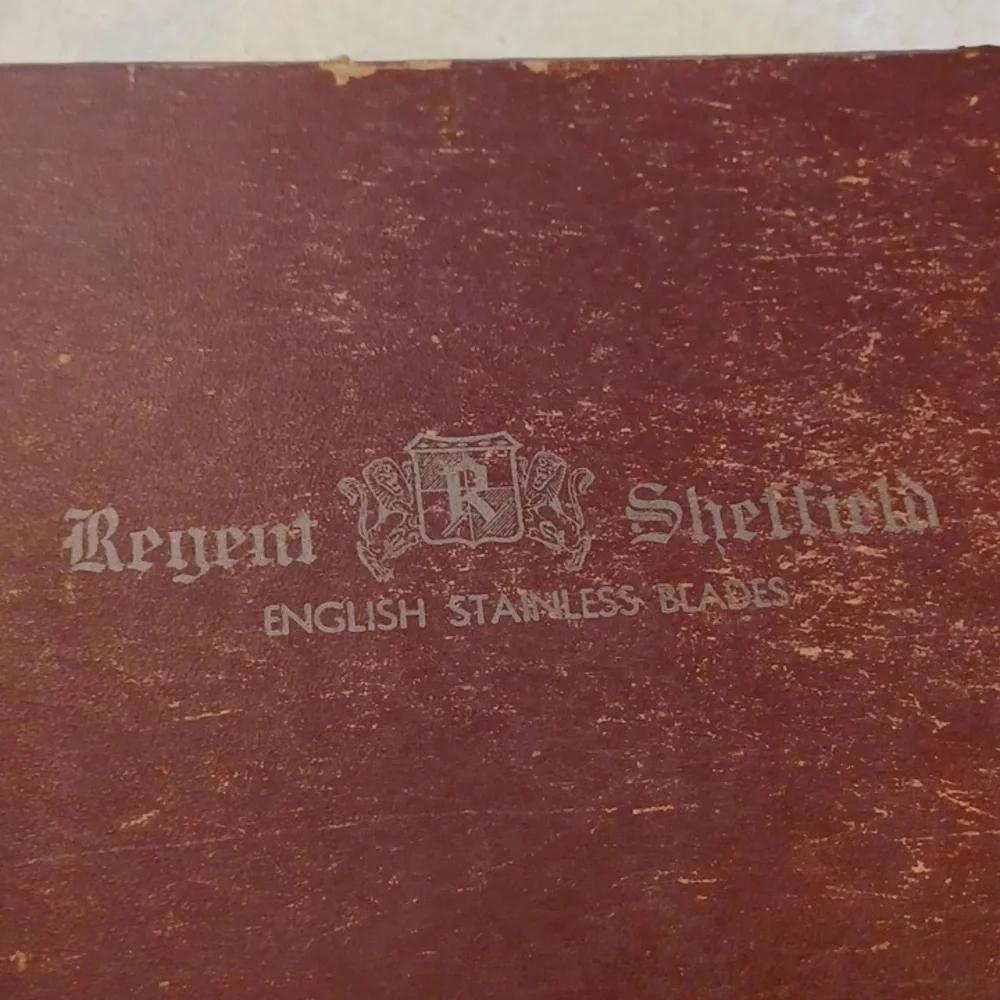 Regent Sheffield English stainless steel blades steak knives set of 6 fo stag